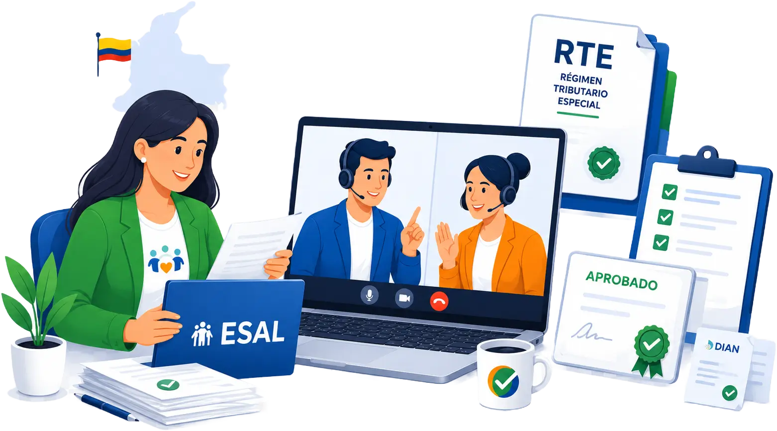 Servicio de inscripción y renovación del Régimen Tributario Especial para ESAL en Colombia