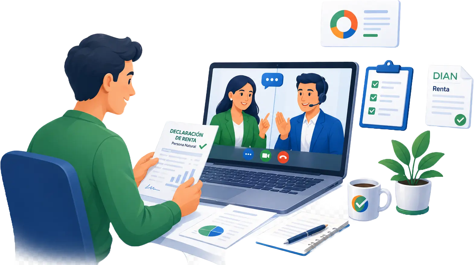 Servicio de declaración de renta en Colombia con contador experto